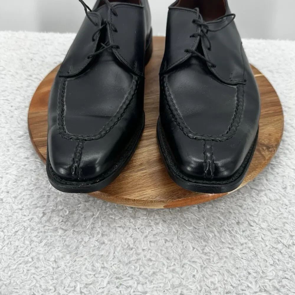 Allen Edmonds Parkway Leather Shoe Mens‎ 10 D Black Leather Lace up Split Toe